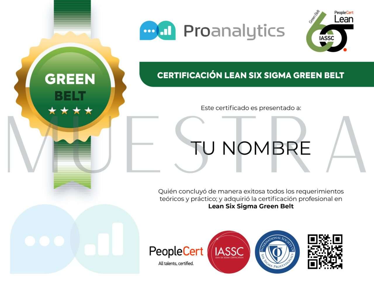 Certificación Green Belt | Lean Six Sigma